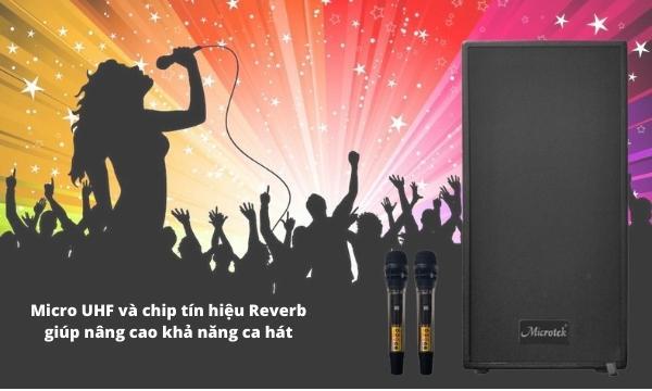 Loa karaoke di động Microtek MTK 20 hát karaoke chuyên nghiệp